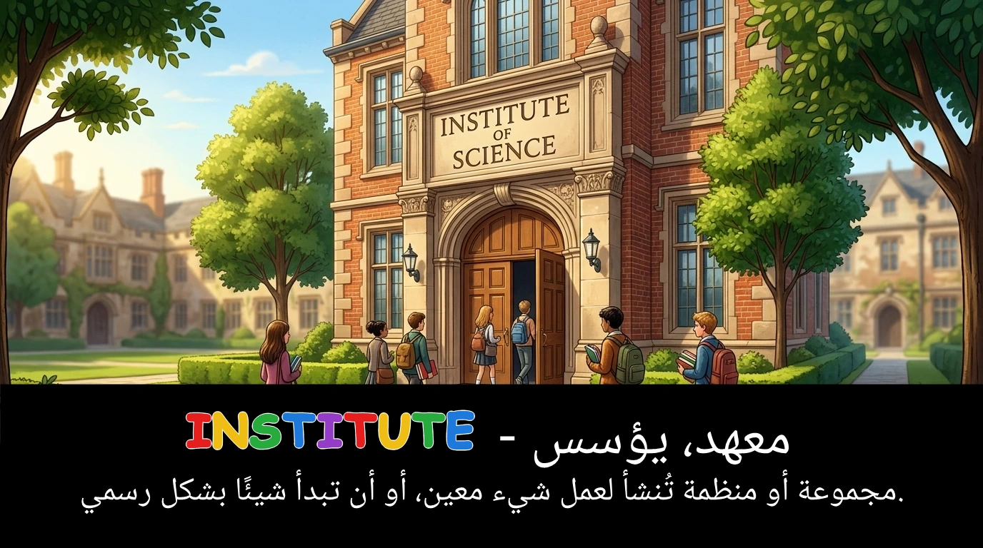 Arabic Illustration for institute
